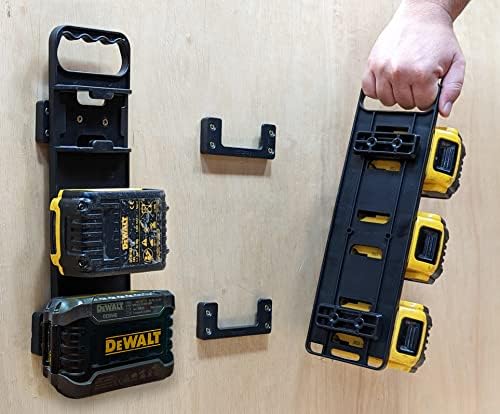 לוח מחזיק סוללות של StealthMounts עבור Dewalt 20V/60V | לוח סוללות Dewalt 20V/60V | מושלם להובלה ואחסון